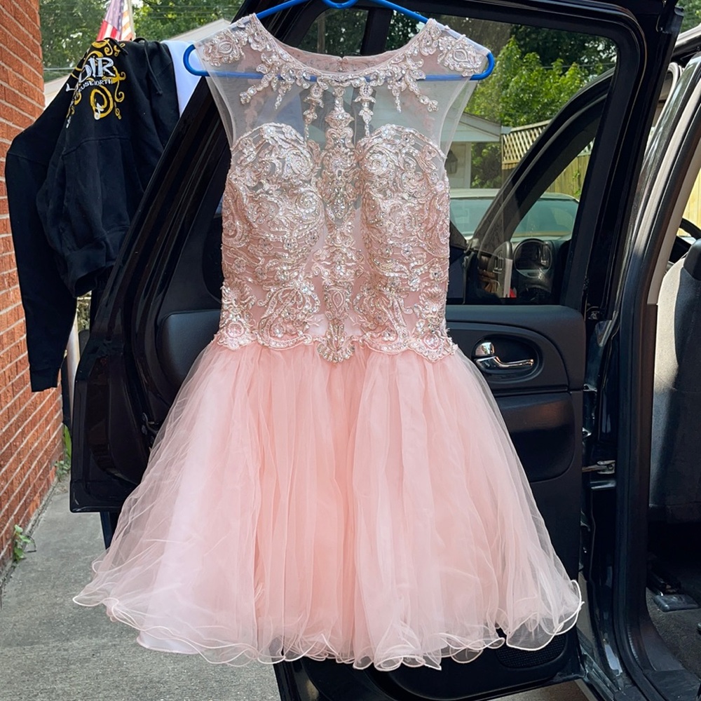 pink homecoming dress